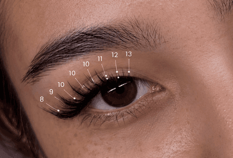 Cat Eye, Natural Hybrid lash map
