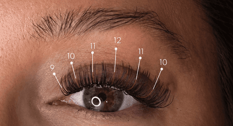 Doll Eye, Brown Wet Set lash map
